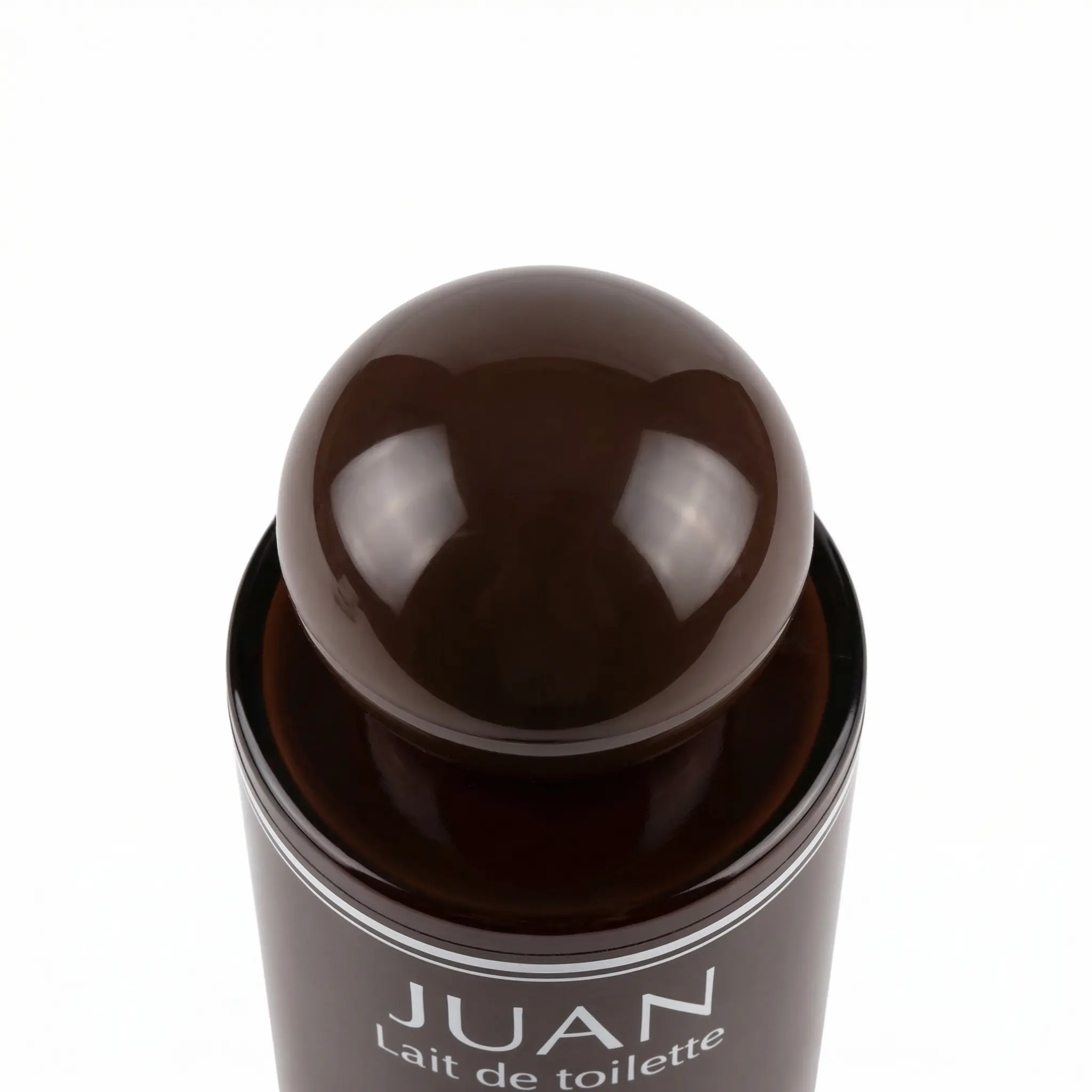 Vue de dessus du flacon Juan Elixir avec bouchon refermable.